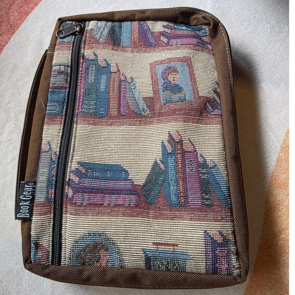 Book Gear Gregg Book Cover Unisex OS Brown Tapestry Library Academic Vintage 90s